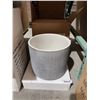 Image 2 : Rivet Rustic Textured Stoneware Planter. 10" x 8.66" x 10"