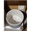 Image 4 : Rivet Rustic Textured Stoneware Planter. 10" x 8.66" x 10"