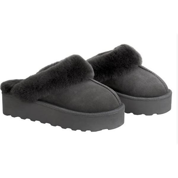 Kirkland Ladies' Shearling Platform Slipper - Size 8