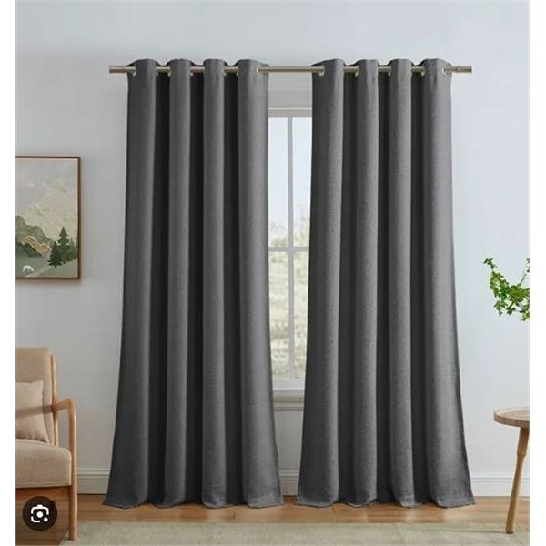 SUN+BLK Blackout Grommet Curtain Pair - 52x108" each panel
