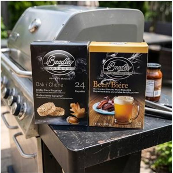 Lot of Bradley Smoker Beer and Hickory Wood Bisquet