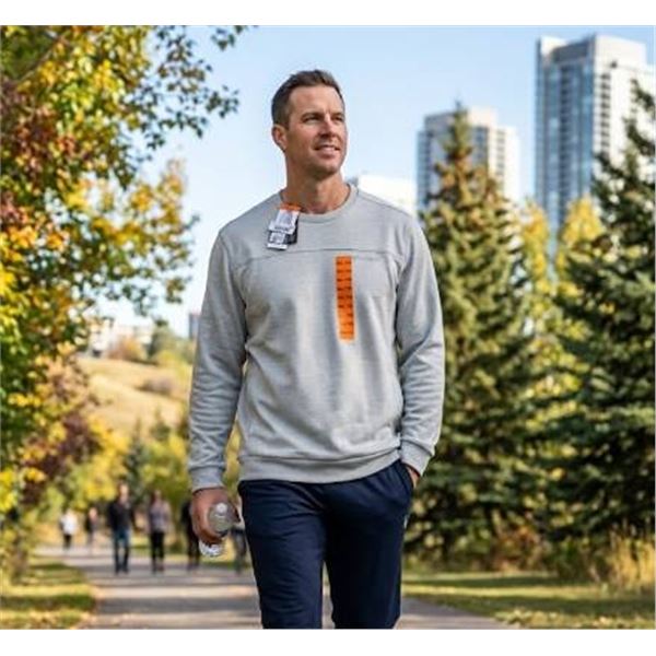 PYDA Light Grey Pullover Sweatshirt XL
