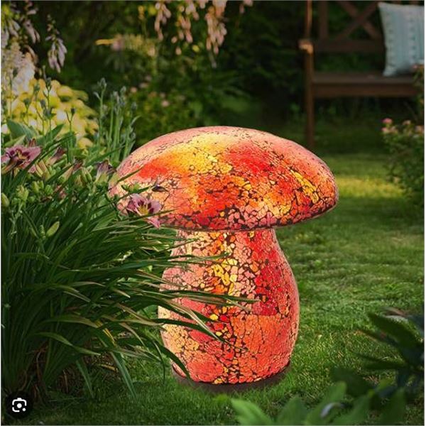 Aurora Solar Mosaic Mushroom Light
