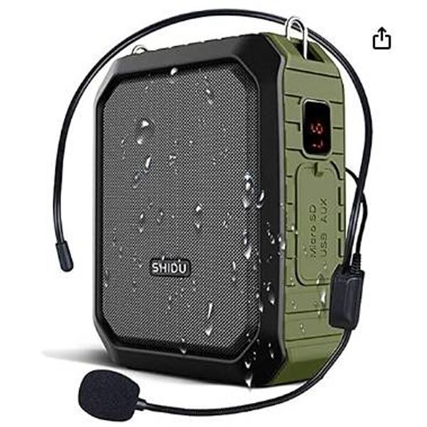 SHIDU M800UHF Voice Amplifier, Green