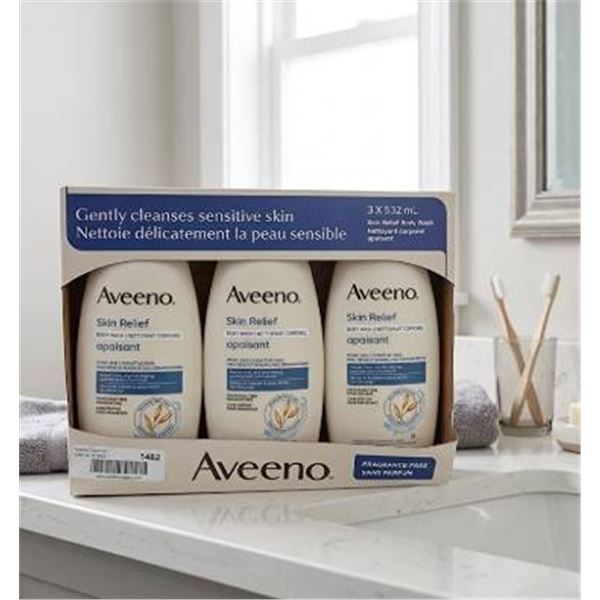 Aveeno Skin Relief Body Wash 3-Pack 532mL