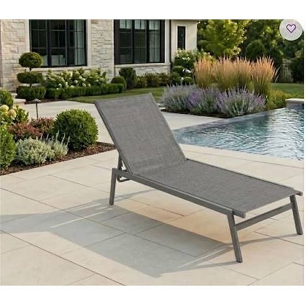 Outdoor Adjustable Chaise Lounge Chair