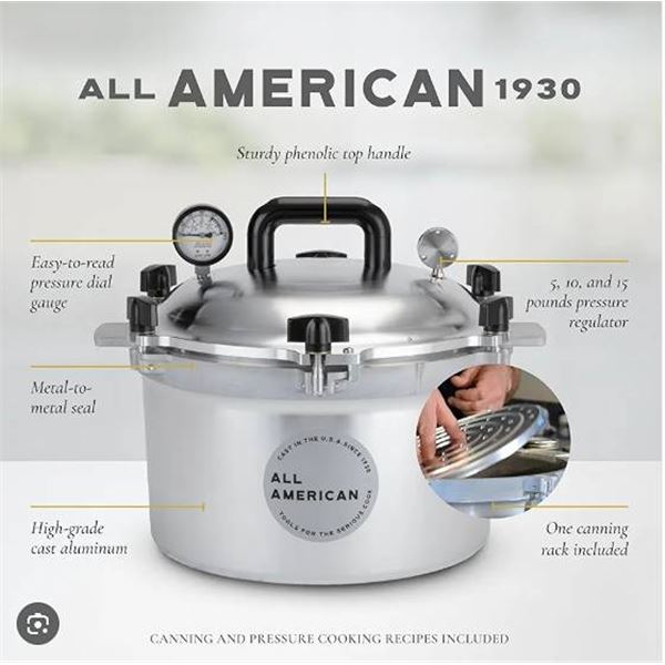 All American 915 Pressure Canner Cooker