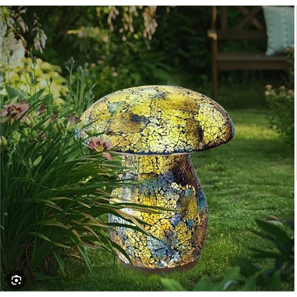 Aurora Solar Mosaic Mushroom Light