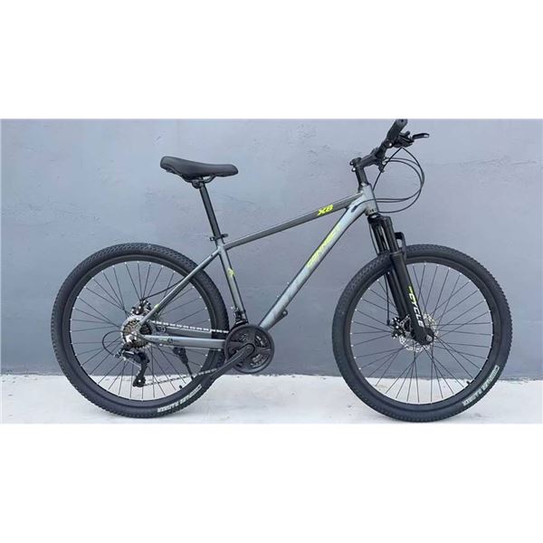 Cycle Connect X8 Yellow 27.5" Bike, 21-Speed