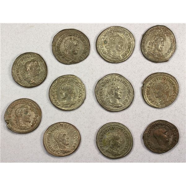 ROMAN PROVINCIAL, SYRIA: Antioch, LOT of 11 BI tetradrachms