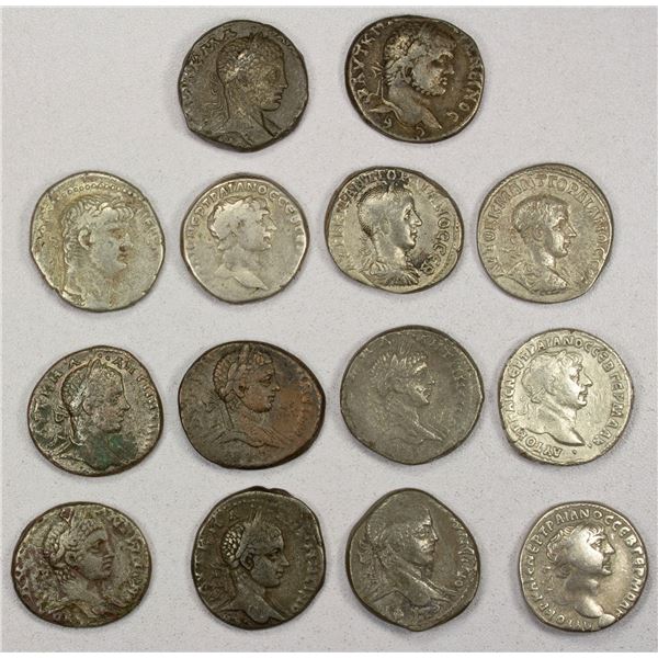 ROMAN PROVINCIAL, SYRIA: Antioch, LOT of 14 BI tetradrachms