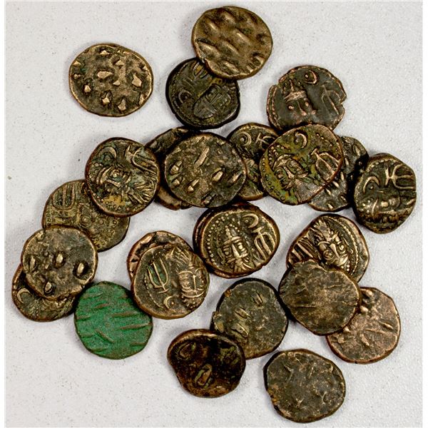 ANCIENT PERSIA / MESOPOTAMIA: ELYMAIS: Orodes II, mid-2nd century AD, LOT of 25 AE drachms