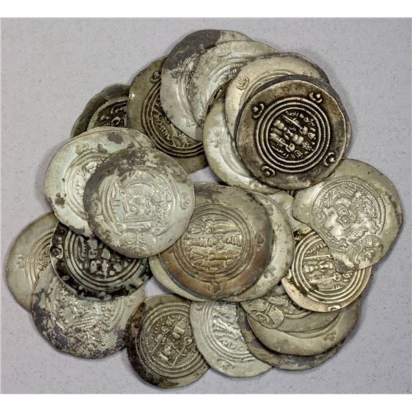 ANCIENT PERSIA: SASANIAN KINGDOM: Khusro II, 591-628, LOT of 27 silver drachms