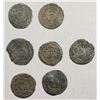Image 1 : EARLY ISLAMIC: FATIMID: al-Mu'izz, 953-975, LOT of 7 silver 1/2 dirhams