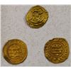 Image 1 : EARLY ISLAMIC: SAFFARID: Khalaf b. Ahmad, LOT of 3 fractional gold dianrs