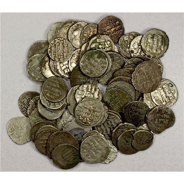 EARLY ISLAMIC: GHAZNAVID: LOT of 72 AR yamini dirhams