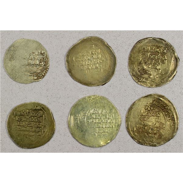 EARLY ISLAMIC: GREAT SELJUQ: LOT of 6 debased AV dinars