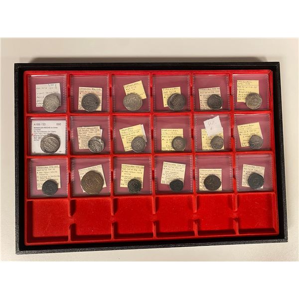 EARLY ISLAMIC: ILKHAN: Abu Sa'id, 1316-1335, LOT of 18 coins