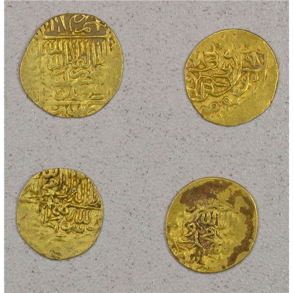 EARLY ISLAMIC: SAFAVID: Tahmasp I, 1524-1576, LOT of 4 small gold coins
