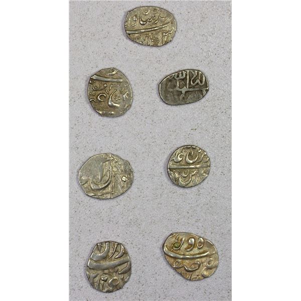 EARLY ISLAMIC: SAFAVID: LOT of 7 silver bistis
