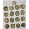 Image 2 : AFGHANISTAN: BARAKZAI: Sher 'Ali, 1863-1879, LOT of 17 silver rupees