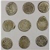 Image 1 : AFGHANISTAN: BARAKZAI: Sher 'Ali, 1863-1879, LOT of 9 silver rupees
