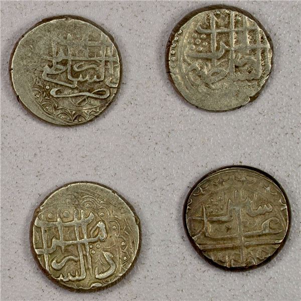 AFGHANISTAN: BARAKZAI: Sher 'Ali, 1863-1879, LOT of 4 examples, Herat