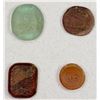 Image 1 : MEDIEVAL ISLAMIC: LOT of 3 glass weights and 1 glass stamp