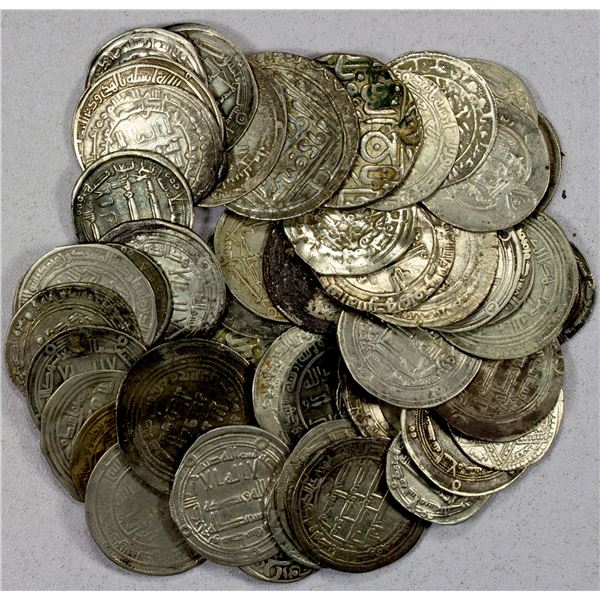 MEDIEVAL ISLAMIC: LOT of 51 silver coins