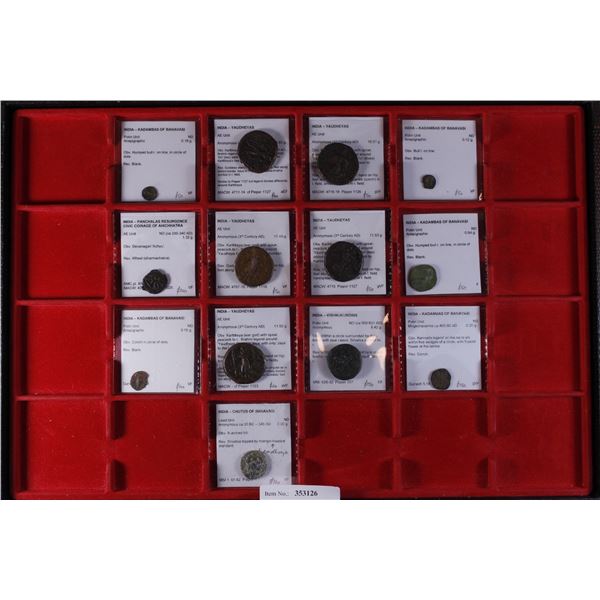 ANCIENT INDIA: LOT of 13 coins