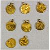 Image 1 : ANCIENT INDIA: ORISSA: LOT of 8 gold fanams