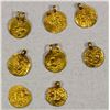 Image 2 : ANCIENT INDIA: ORISSA: LOT of 8 gold fanams