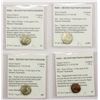 Image 1 : ANCIENT INDIA: POST WESTERN KSHATRAPAS: Madasena, ca 415-450, LOT of 4 silver drachms