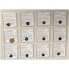 Image 1 : ANCIENT INDIA: GUPTA: LOT of 11 copper drachms & 1 lead unit