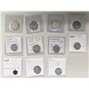 Image 1 : INDIAN STATES: LOT of 10 silver rupees and 1 uncertain copper coin