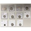 Image 2 : INDIAN STATES: LOT of 10 silver rupees and 1 uncertain copper coin