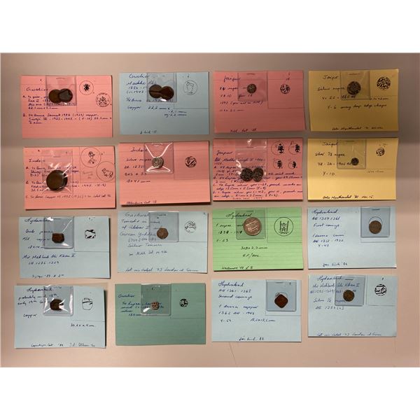 INDIAN STATES: LOT of 26 coins