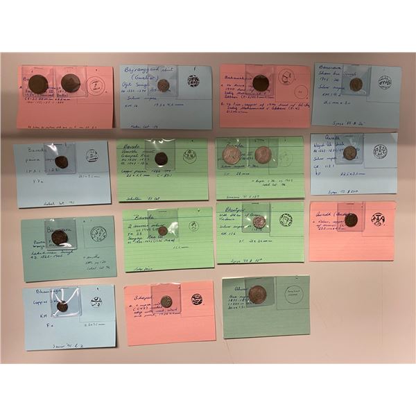 INDIAN STATES: LOT of 21 coins
