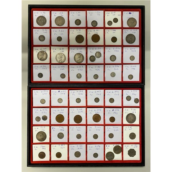 BRITISH INDIA: LOT of 84 coins