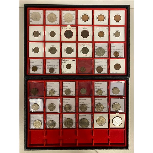 PORTUGUESE INDIA: LOT of 90 coins
