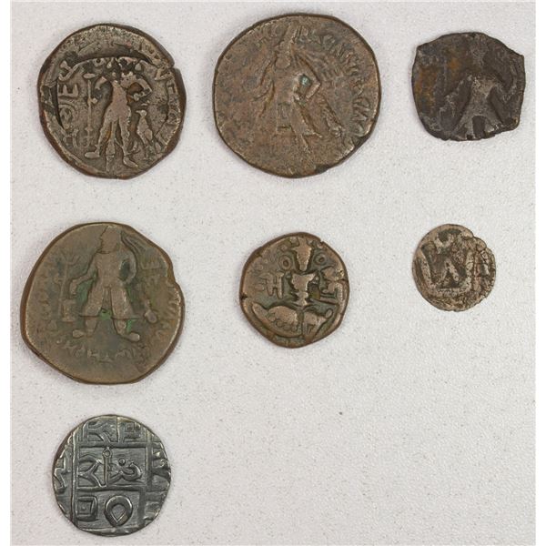 INDIA: LOT of 7 hammered coins