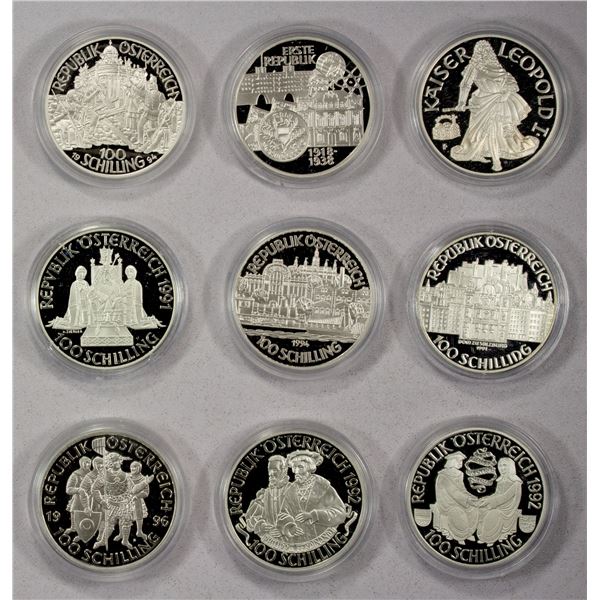 AUSTRIA: LOT of 18 coins