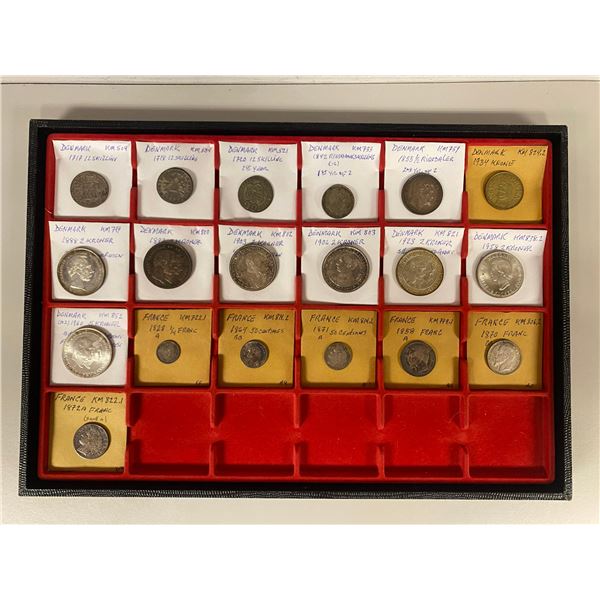 EUROPE: LOT of 19 coins