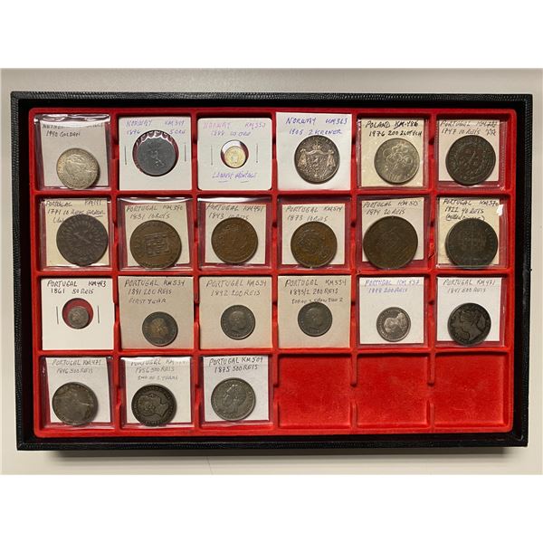 EUROPE: LOT of 21 coins