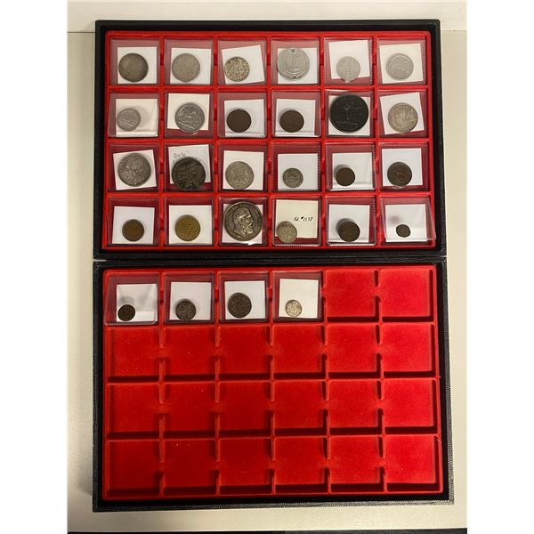 EUROPE: LOT of 28 coins, tokens, and medals