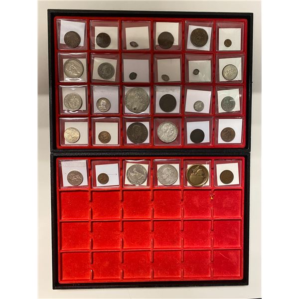 EUROPE: LOT of 30 coins and related items