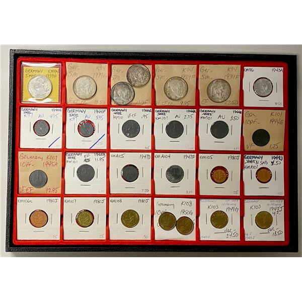 GERMANY: LOT of 51 coins