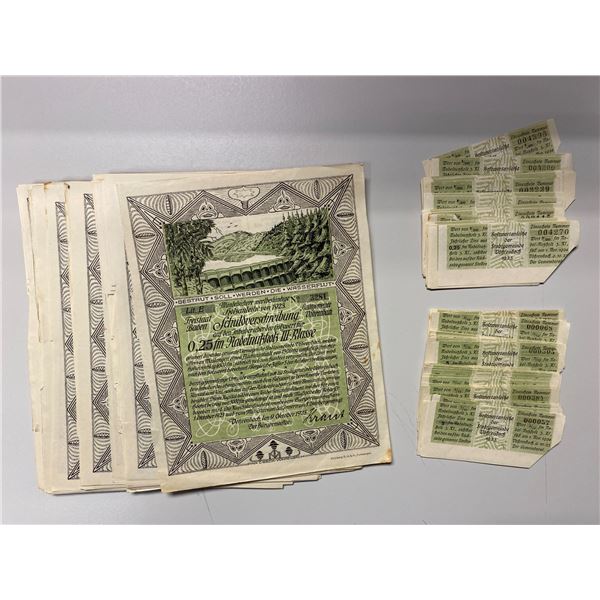GERMANY: LOT of 76 bonds