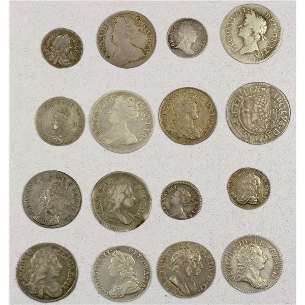 GREAT BRITAIN: LOT of 16 coins