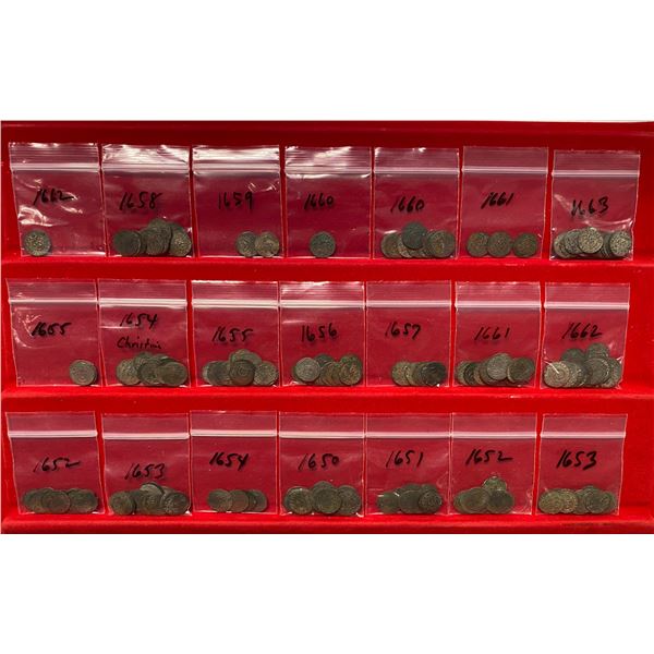 LIVONIA (ESTONIA): LOT of 440 coins